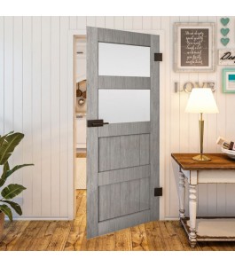Ganzglastür Country Graueiche Modell 37 | Glastuershop24