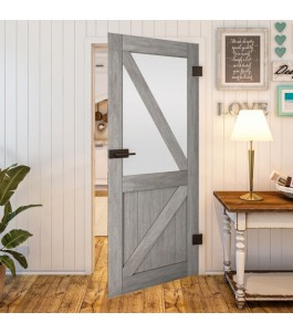 Ganzglastür Country Graueiche Modell 44 | Glastuershop24
