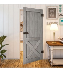 Country Graueiche Modell 50 als Ganzglastür | Glastuershop24