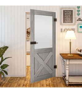 Ganzglastür Country Graueiche Modell 54 | Glastuershop24