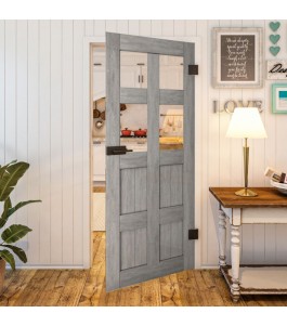 Ganzglastür Country Graueiche Modell 62 | Glastuershop24