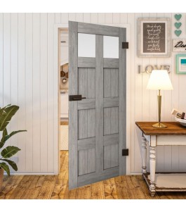 Ganzglastür Country Graueiche Modell 66 | Glastuershop24