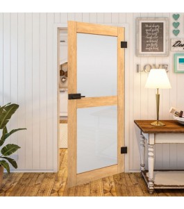 Ganzglastür Country Sonoma Eiche Modell 23 | Glastuershop24