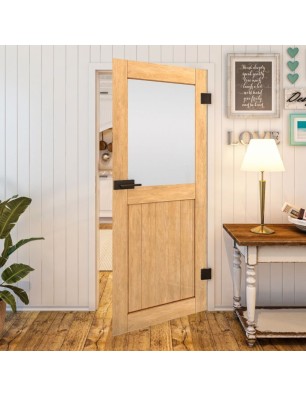 Ganzglastür Country Sonoma Eiche Modell 24 | Glastuershop24