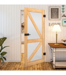 Ganzglastür Country Sonoma Eiche Modell 43 | Glastuershop24