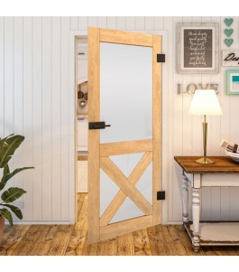 Ganzglastür Country Sonoma Eiche Modell 53 | Glastuershop24