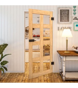 Ganzglastür Country Sonoma Eiche Modell 61 | Glastuershop24