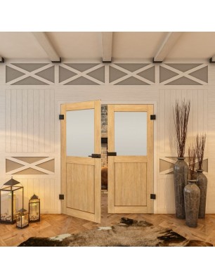 Ganzglastür Country Sonoma Eiche Modell 24 | Glastuershop24