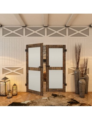 Ganzglastür Country Altholz Astig Modell 24 | Glastuershop24