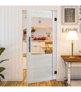 Pendeltür - Country Weiss Rustikal Modell 11 | Glastuershop24