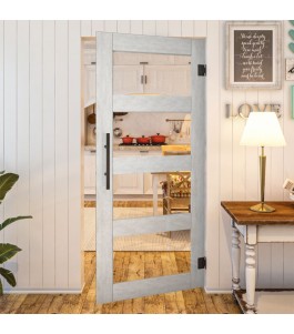 Pendeltür Country Weiss Rustikal Modell 31 – Glastuershop24