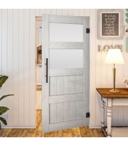 Pendeltür - Country Weiss Rustikal Modell 37 | Glastuershop24