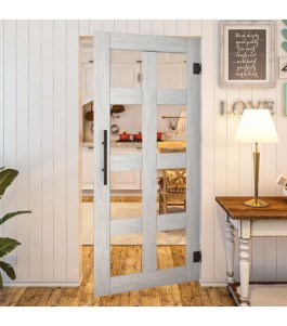 Pendeltür - Country Weiss Rustikal Modell 61 | Glastuershop24