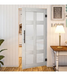 Pendeltür - Country Weiss Rustikal Modell 64 | Glastuershop24