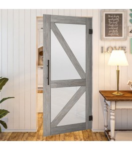 Pendeltür Country Graueiche Modell 43 – Glastuershop24