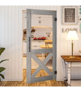 Pendeltür - Country Graueiche Modell 51 | Glastuershop24