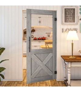 Pendeltür - Country Graueiche Modell 52 | Glastuershop24