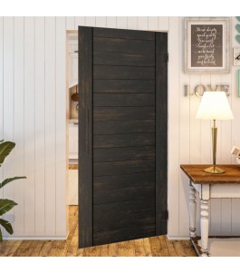 Pendeltür Country Schwarz gebeizt Modell 10 – Glastuershop24