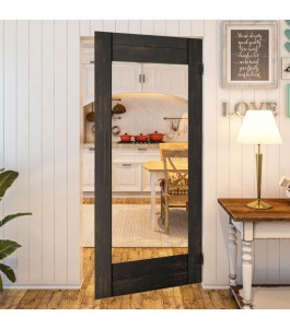 Pendeltür - Country Schwarz gebeizt Modell 11 | Glastuershop24