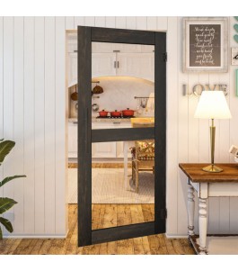 Pendeltür - Country Schwarz gebeizt Modell 22 | Glastuershop24