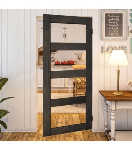 Pendeltür - Country Schwarz gebeizt Modell 31 | Glastuershop24