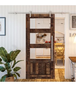Glasschiebetür PIPE-LINE – Country Altholz | Glastuershop24
