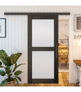 Glasschiebetür BLACK-LINE - Country Schwarz | Glastuershop24
