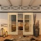 Glasschiebetür BLACK-LINE - Country Astkiefer Modell 11
