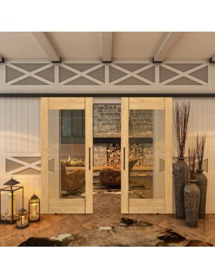 Glasschiebetür BLACK-LINE - Country Sonoma | Glastuershop24