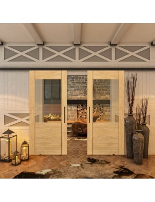 Glasschiebetür BLACK-LINE - Country Sonoma | Glastuershop24