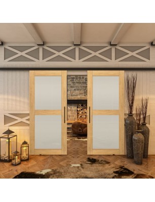 Glasschiebetür BLACK-LINE - Country Sonoma | Glastuershop24