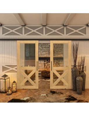 Glasschiebetür BLACK-LINE - Country Sonoma | Glastuershop24