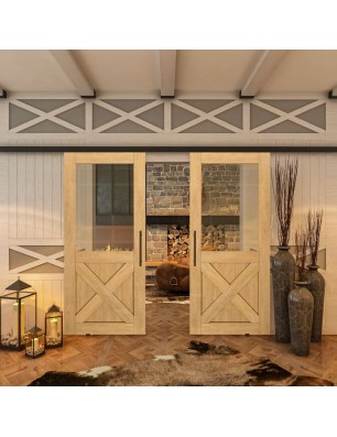 Glasschiebetür BLACK-LINE - Country Sonoma | Glastuershop24
