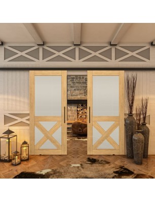 Glasschiebetür BLACK-LINE - Country Sonoma | Glastuershop24