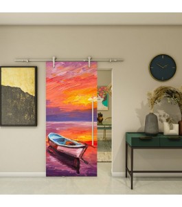 Glasschiebetür PIPE-LINE - Fotoprint Modell 23 | Glastuershop24