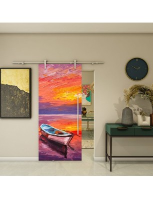 Glasschiebetür PIPE-LINE - Fotoprint Modell 23 | Glastuershop24