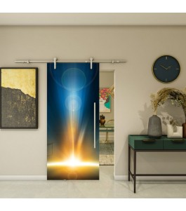 Glasschiebetür PIPE-LINE - Fotoprint Modell 28 | Glastuershop24