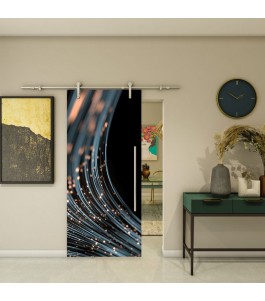 Glasschiebetür PIPE-LINE - Fotoprint Model 33 | Glastuershop24