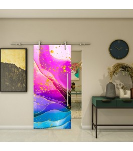 Glasschiebetür PIPE-LINE - Fotoprint Modell 79 | Glastuershop24