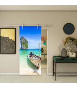 Glasschiebetür PIPE-LINE - Fotoprint Modell 120 | Glastuershop24
