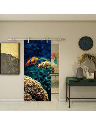 Glasschiebetür PIPE-LINE - Fotoprint Modell 123 | Glastuershop24
