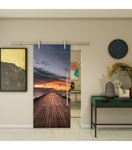 Glasschiebetür PIPE-LINE - Fotoprint Model 141 | Glastuershop24