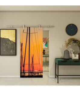 Glasschiebetür PIPE-LINE - Fotoprint Model 156 | Glastuershop24