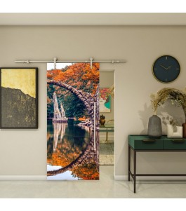 Glasschiebetür PIPE-LINE - Fotoprint Modell 159 | Glastuershop24