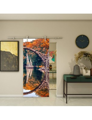 Glasschiebetür PIPE-LINE - Fotoprint Modell 159 | Glastuershop24