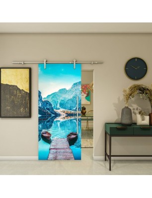 Glasschiebetür PIPE-LINE - Fotoprint Modell 164 | Glastuershop24