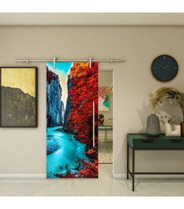 Glasschiebetür PIPE-LINE - Fotoprint Modell 170 | Glastuershop24