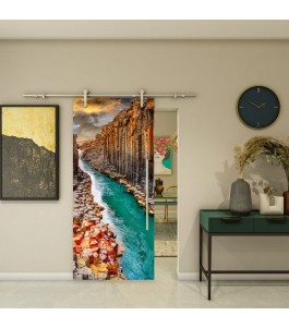 Glasschiebetür PIPE-LINE - Fotoprint Modell 177 | Glastuershop24