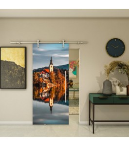Glasschiebetür PIPE-LINE - Fotoprint Modell 183 | Glastuershop24
