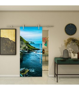 Glasschiebetür PIPE-LINE - Fotoprint Modell 197 | Glastuershop24